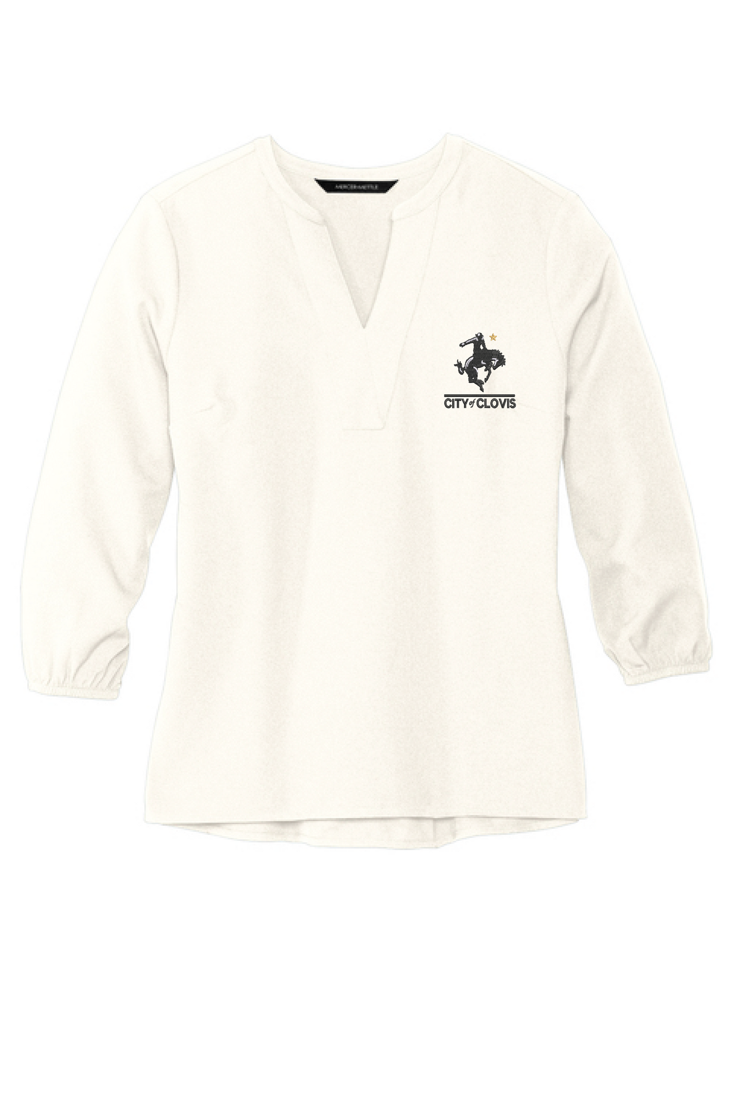 Mercer+Mettle® Women's Stretch Crepe 3/4-Sleeve Blouse