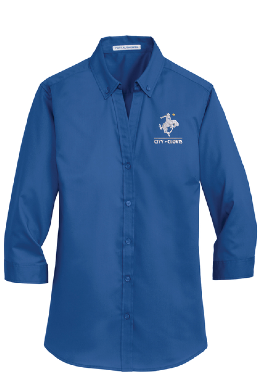 Port Authority® Women's 3/4-Sleeve SuperPro™ Twill Shir