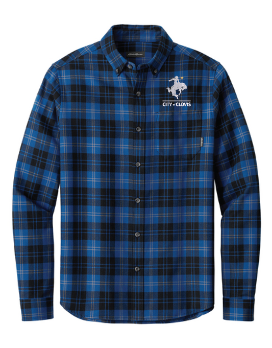 Eddie Bauer® Long Sleeve Favorite Flannel Plaid Shirt
