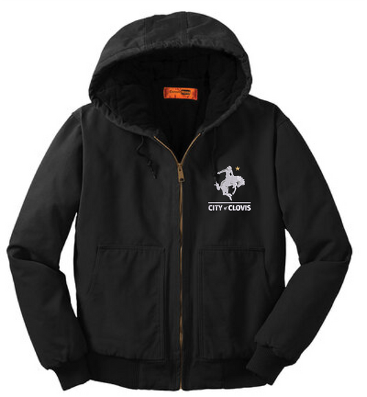 CornerStone Washed Duck Cloth Insulated Hooded Work Jacket
