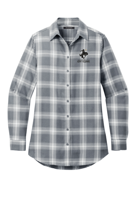 Port Authority® Women's Plaid Flannel Tunic