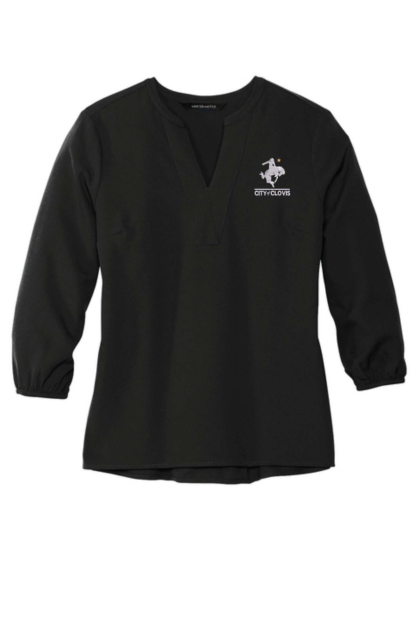 Mercer+Mettle® Women's Stretch Crepe 3/4-Sleeve Blouse
