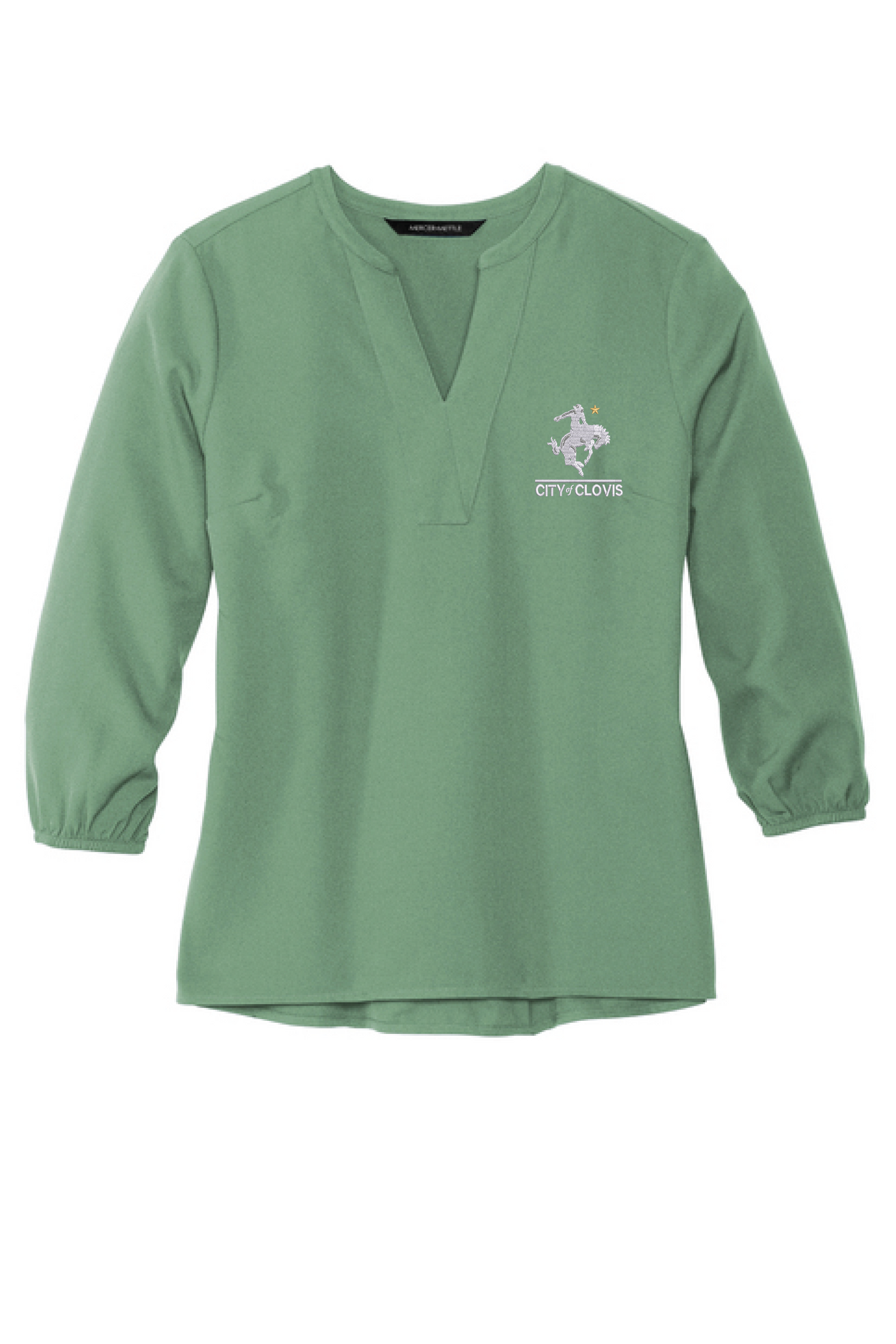 Mercer+Mettle® Women's Stretch Crepe 3/4-Sleeve Blouse